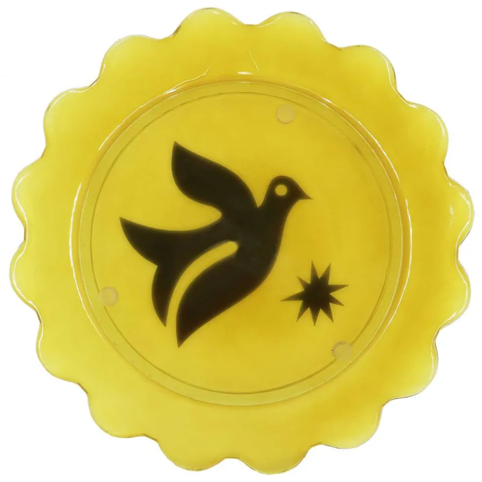 Jonathan Adler x Michaels 10.75" Bird Art Scalloped Edge Glass Plate