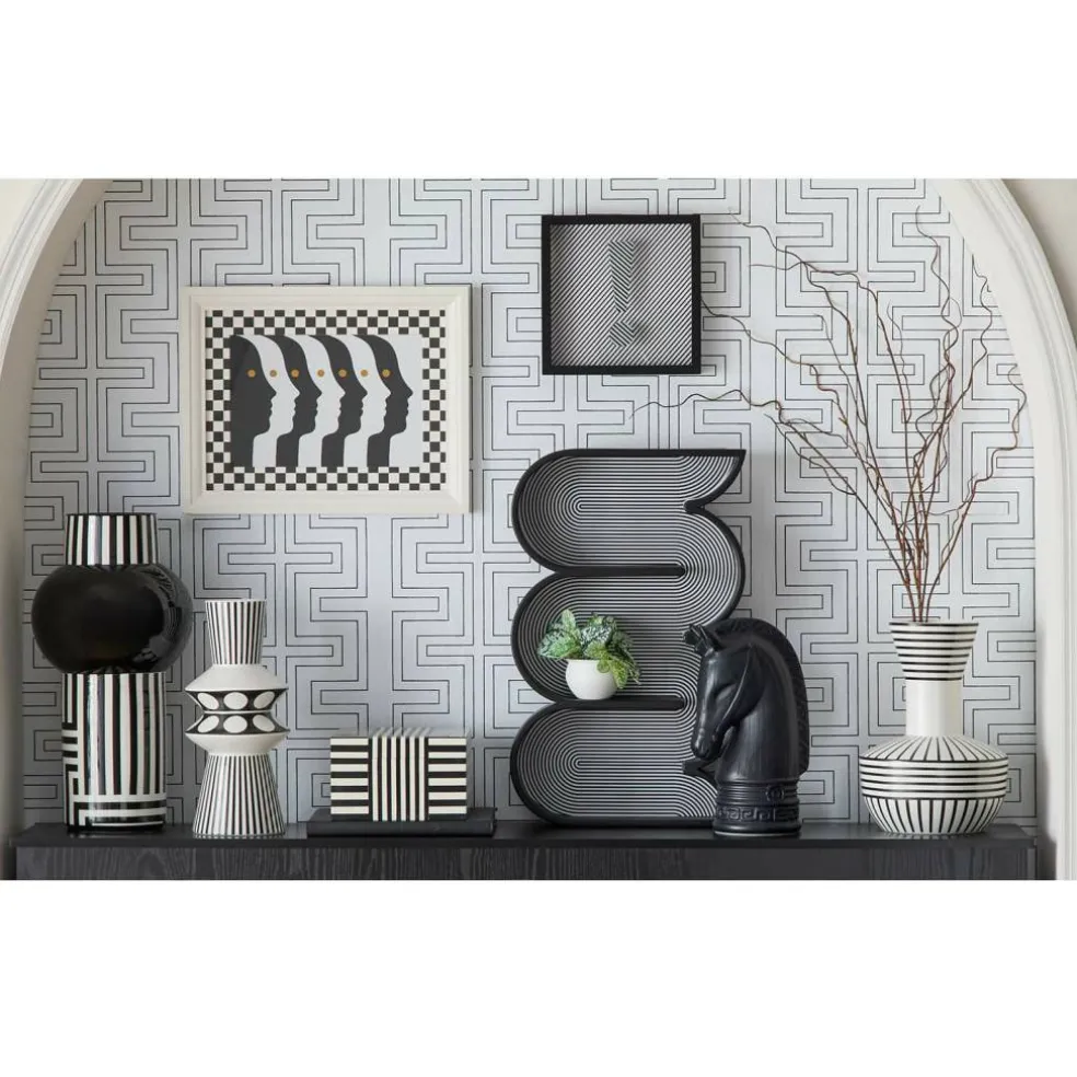 Jonathan Adler x Michaels 24" Black & White Striped Wall Cubby