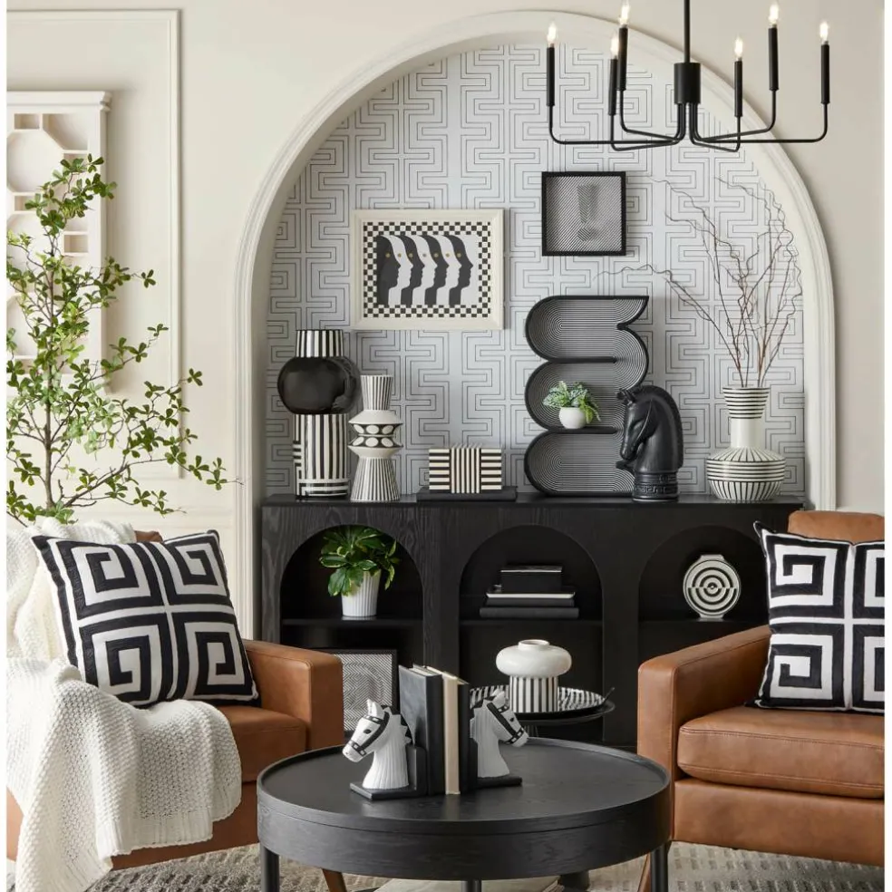 Jonathan Adler x Michaels 14.5" Black & White Circle Ceramic Vase