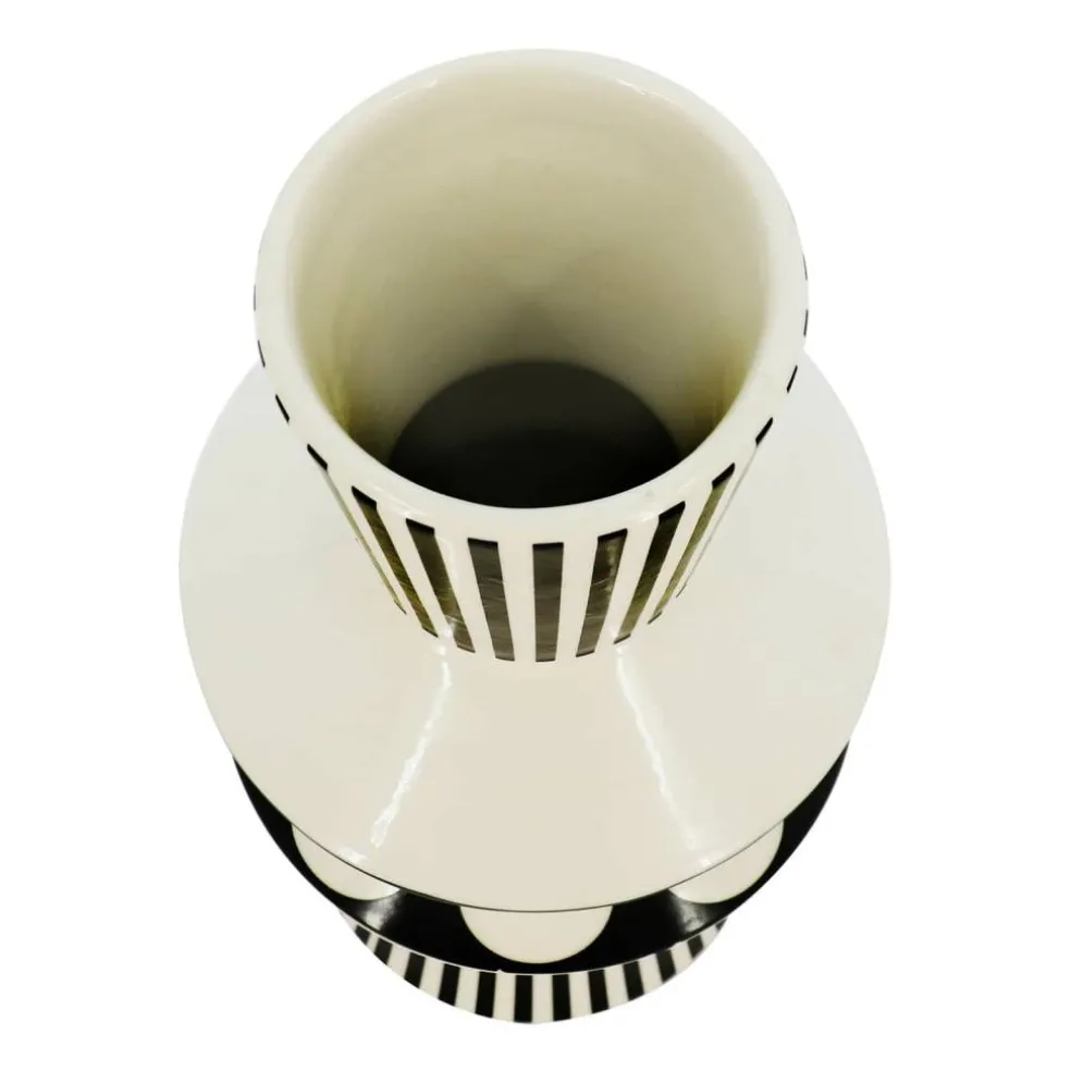 Jonathan Adler x Michaels 14.5" Black & White Circle Ceramic Vase
