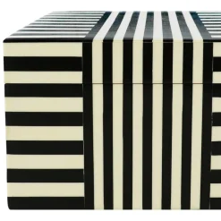 Jonathan Adler x Michaels 8.25" Black & White Striped Decorative Box