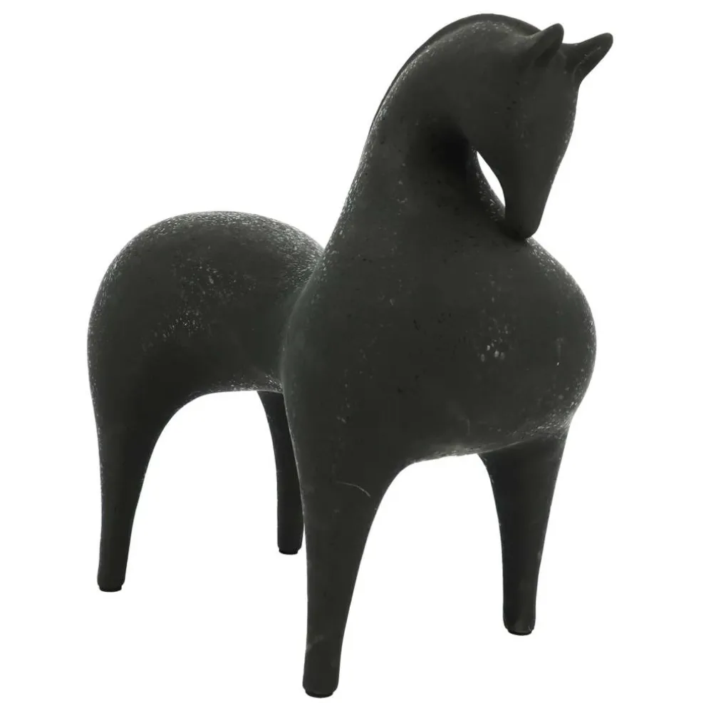 Jonathan Adler x Michaels 15.25" Black Weathered Horse Ceramic Tabletop Décor