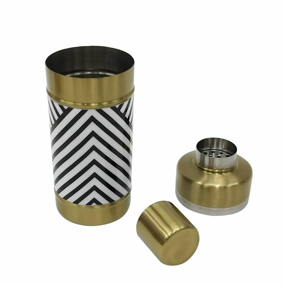 Jonathan Adler x Michaels 8.25" Black & White Cocktail Shaker