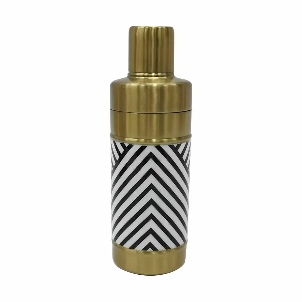 Jonathan Adler x Michaels 8.25" Black & White Cocktail Shaker