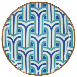 Jonathan Adler x Michaels 8" Blue & Teal Hudson Ceramic Plate