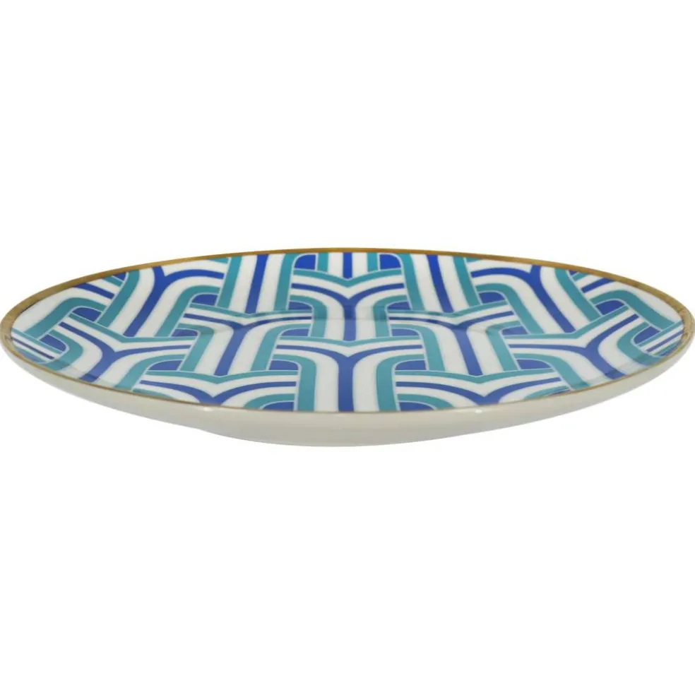 Jonathan Adler x Michaels 8" Blue & Teal Hudson Ceramic Plate