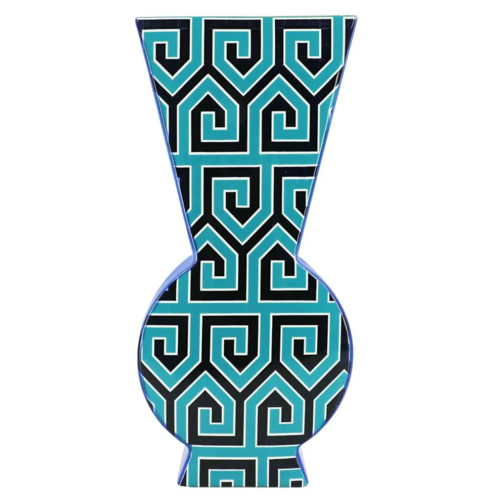 Jonathan Adler x Michaels 18" Blue & Black Ceramic Vase