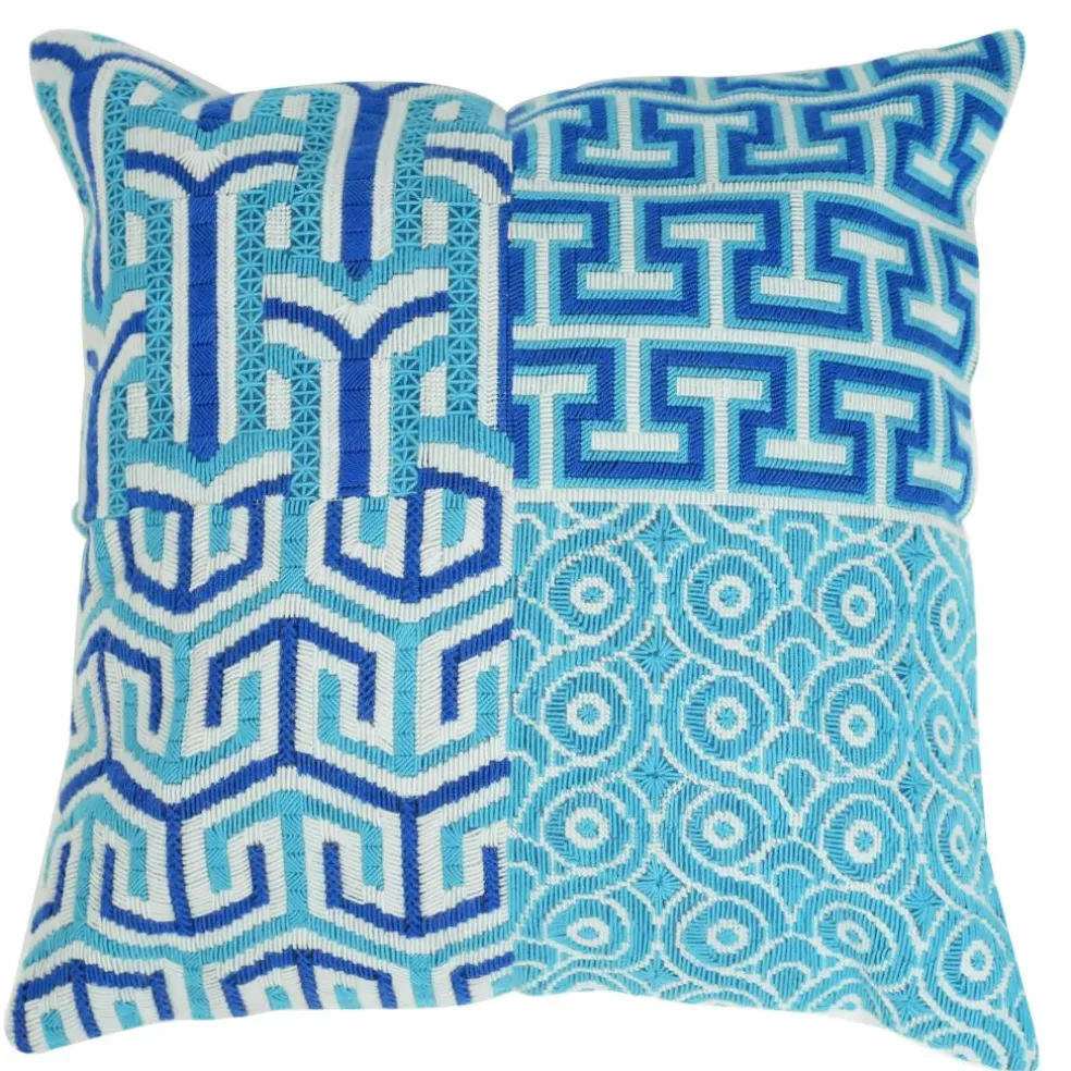 Jonathan Adler x Michaels Blue & White Sampler Needlepoint Pillowcase Kit