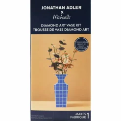 Jonathan Adler x Michaels Blue Tile Diamond Art Vase Kit