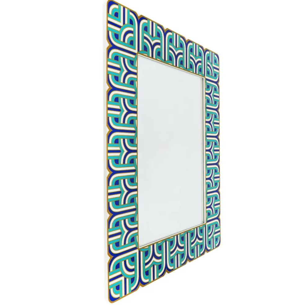 Jonathan Adler x Michaels 30.75" Blue, White & Teal Hudson Wall Mirror