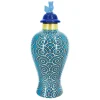 Jonathan Adler x Michaels Blue & White Graphic Swirl Tabletop Ceramic Urn with Lid