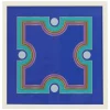 Jonathan Adler x Michaels 14.5" Blue & Teal Stylized X Wall Art