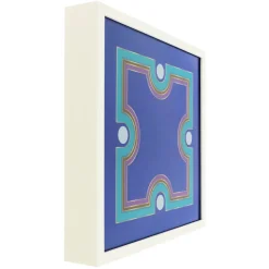 Jonathan Adler x Michaels 14.5" Blue & Teal Stylized X Wall Art