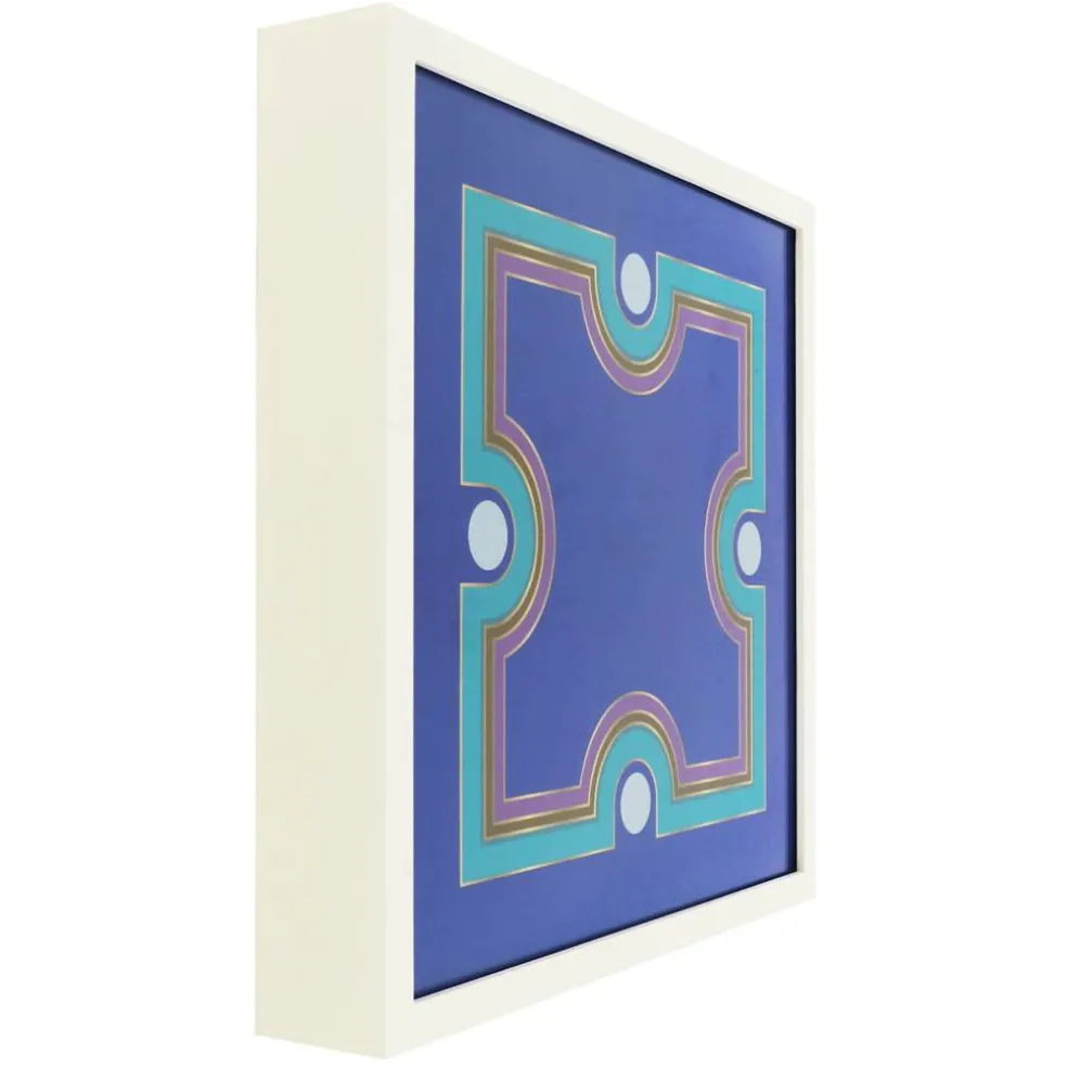 Jonathan Adler x Michaels 14.5" Blue & Teal Stylized X Wall Art