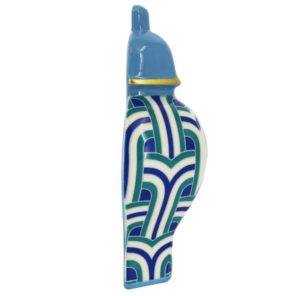 Jonathan Adler x Michaels 8.25" Blue, White & Teal Hudson Ceramic Wall Urn