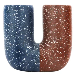 Jonathan Adler x Michaels Blue & Brown Two-Tone Tabletop Ceramic Vase