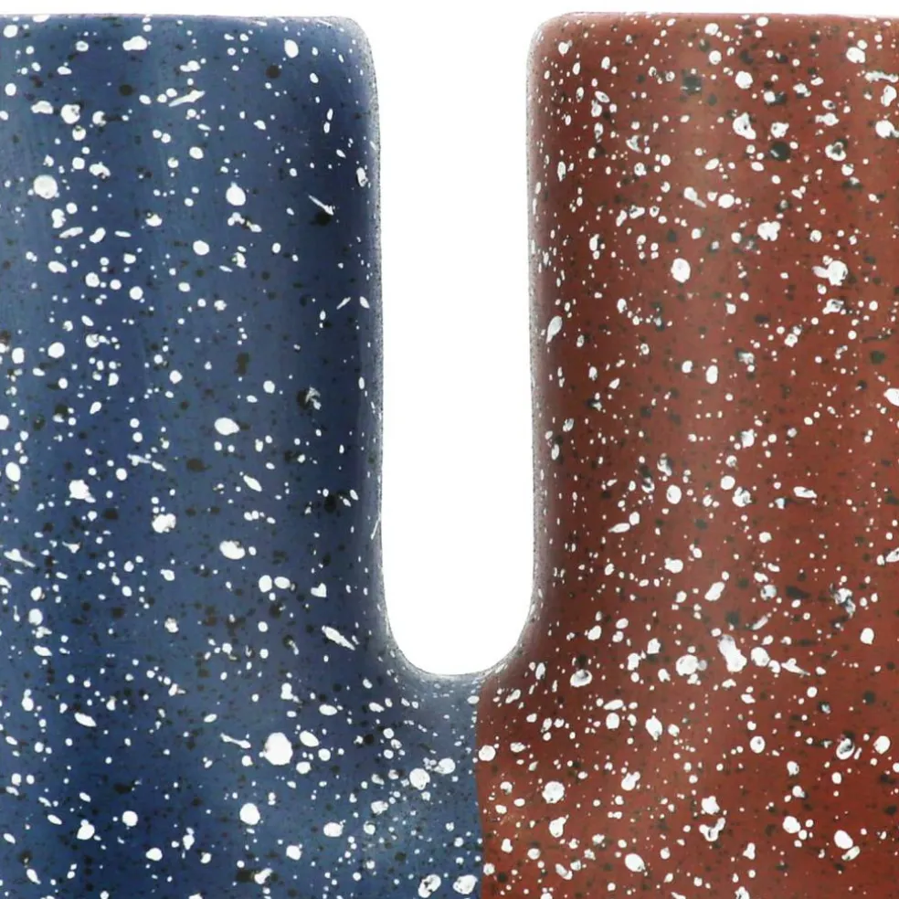 Jonathan Adler x Michaels Blue & Brown Two-Tone Tabletop Ceramic Vase