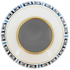 Jonathan Adler x Michaels Blue & White Greek Key Metal Vase