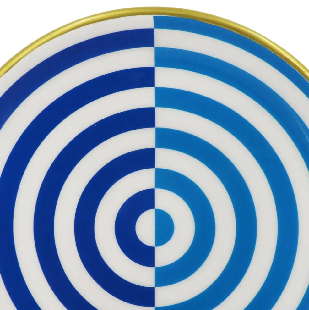 Jonathan Adler x Michaels 8" Blue & Dark Blue Illusion Metal Plate