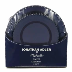 Jonathan Adler x Michaels Blue Plastic Plates Set