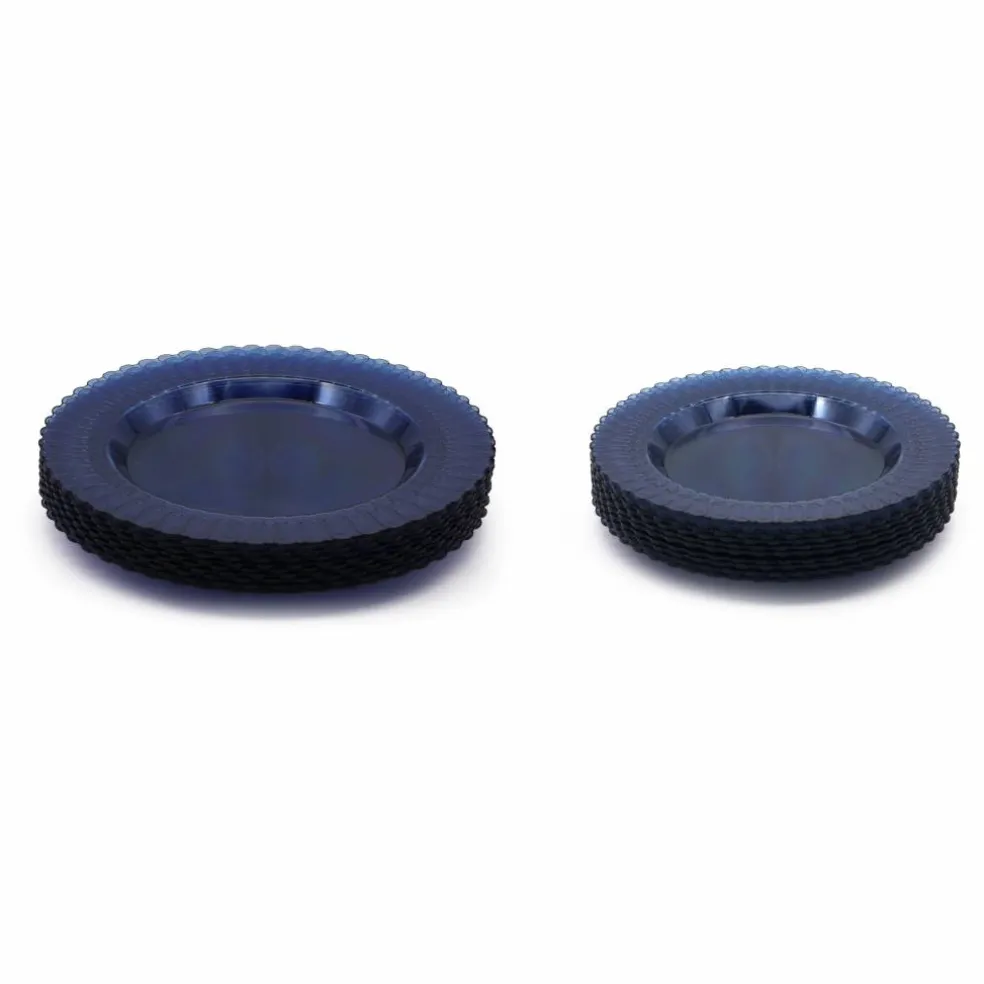 Jonathan Adler x Michaels Blue Plastic Plates Set