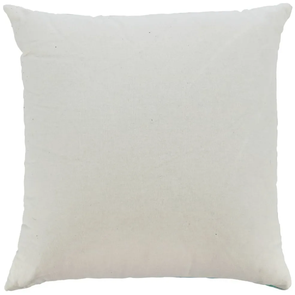 Jonathan Adler x Michaels 18" Blue & White Face Art Embroidered Pillow