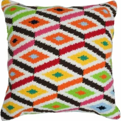 Jonathan Adler x Michaels Bright Diamonds Crochet Pillowcase Kit
