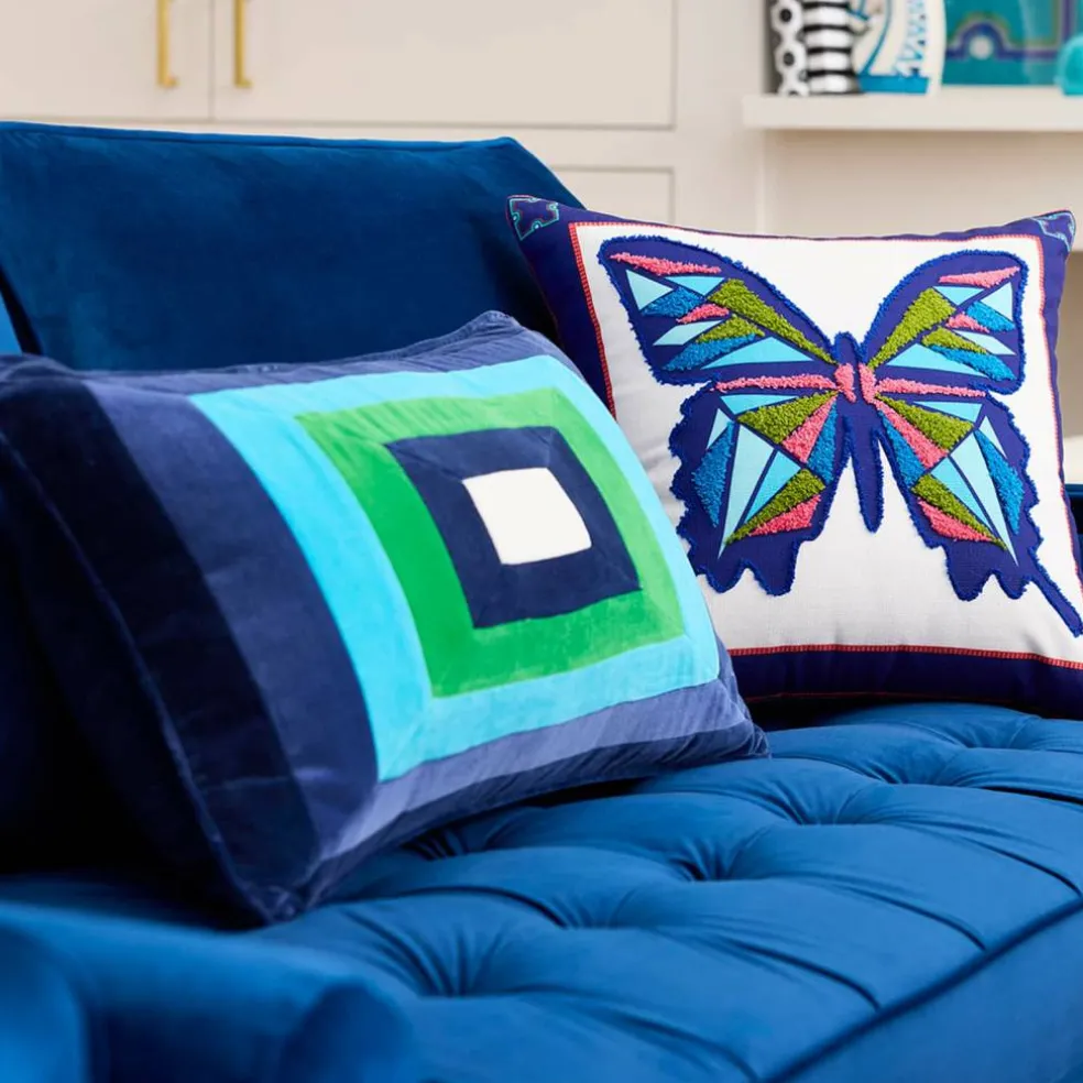 Jonathan Adler x Michaels 18" Butterfly Embroidered Pillow
