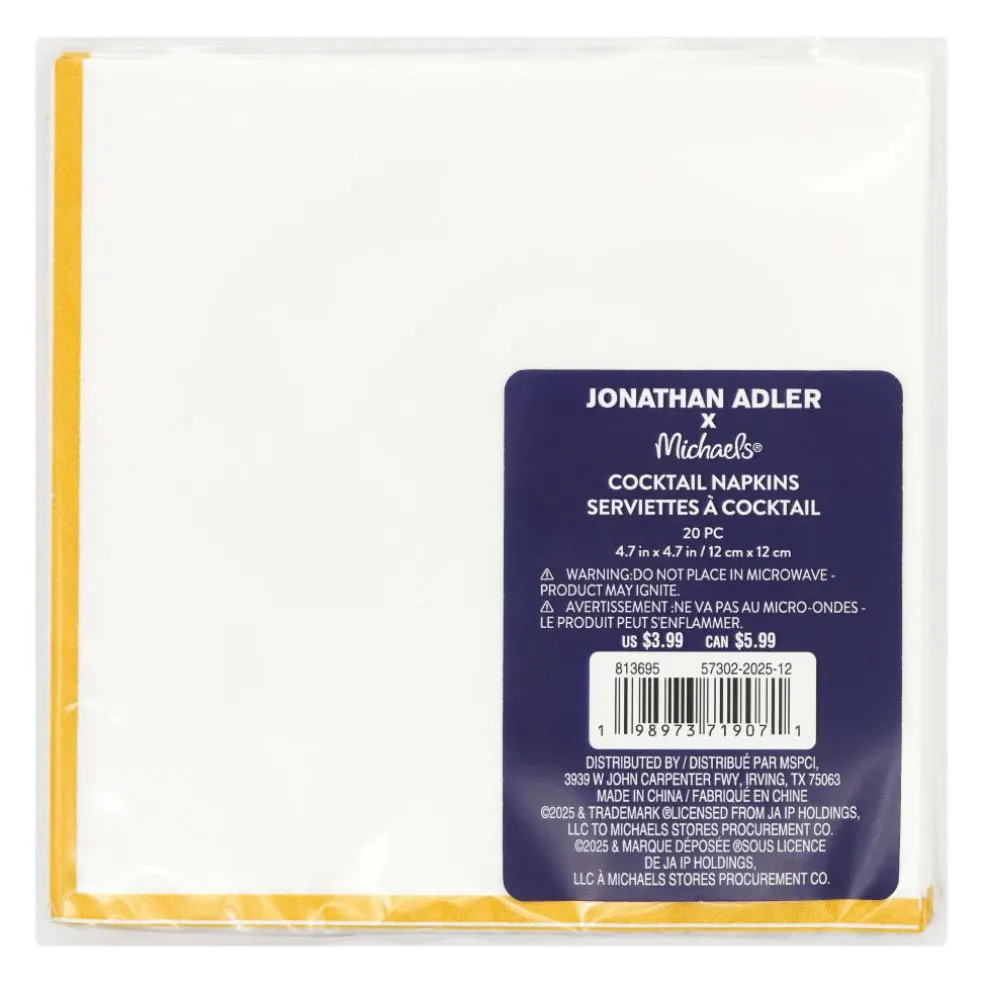 Jonathan Adler x Michaels Circles Print Cocktail Napkins, 20ct.