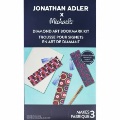 Jonathan Adler x Michaels Dark Print Diamond Art Bookmark Kit