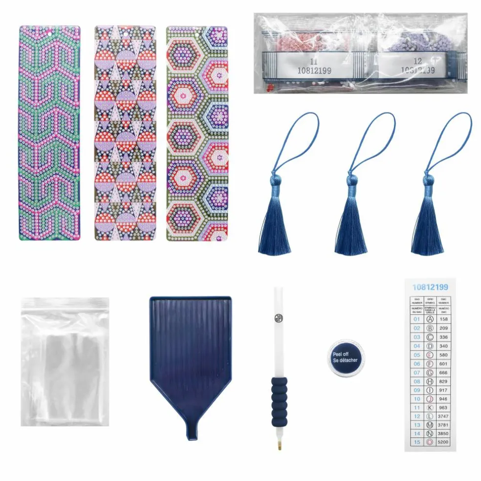 Jonathan Adler x Michaels Dark Print Diamond Art Bookmark Kit