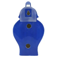 Jonathan Adler x Michaels 8.25" Dark Blue & Turquoise Geometric Ceramic Wall Urn