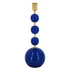 Jonathan Adler x Michaels 11.75" Dark Blue & Gold Metal Tabletop Taper Candle Holder