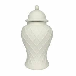 Jonathan Adler x Michaels 12" DIY Plum Lattice Ceramic Urn with Lid
