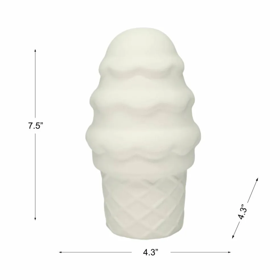 Jonathan Adler x Michaels 7.5" DIY Ceramic Ice Cream Cone Figurine
