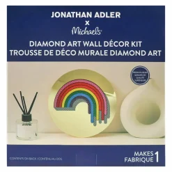 Jonathan Adler x Michaels 7.75" Dripping Rainbow Diamond Art Wall Décor Kit