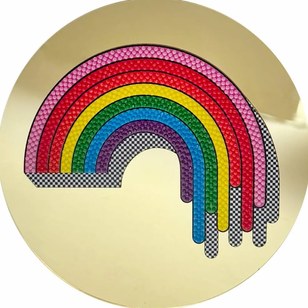 Jonathan Adler x Michaels 7.75" Dripping Rainbow Diamond Art Wall Décor Kit