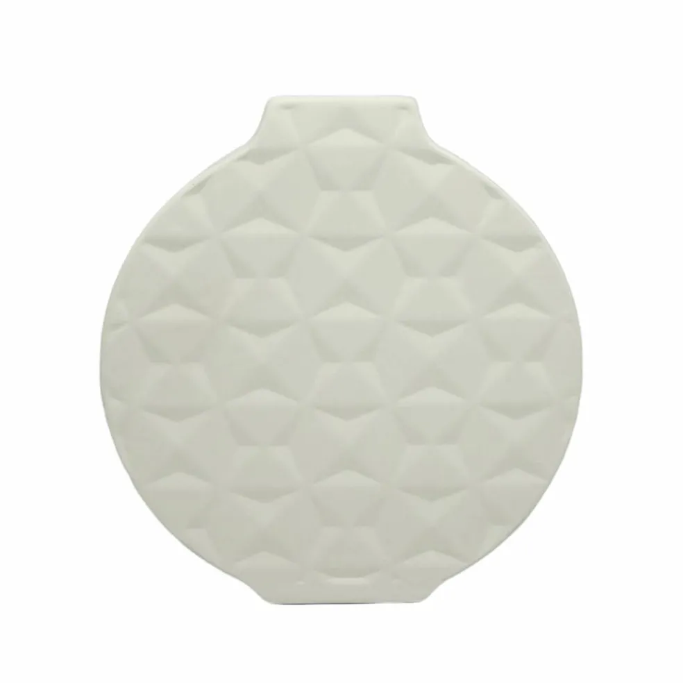 Jonathan Adler x Michaels 7.25" Embossed Geometric DIY Round Ceramic Vase