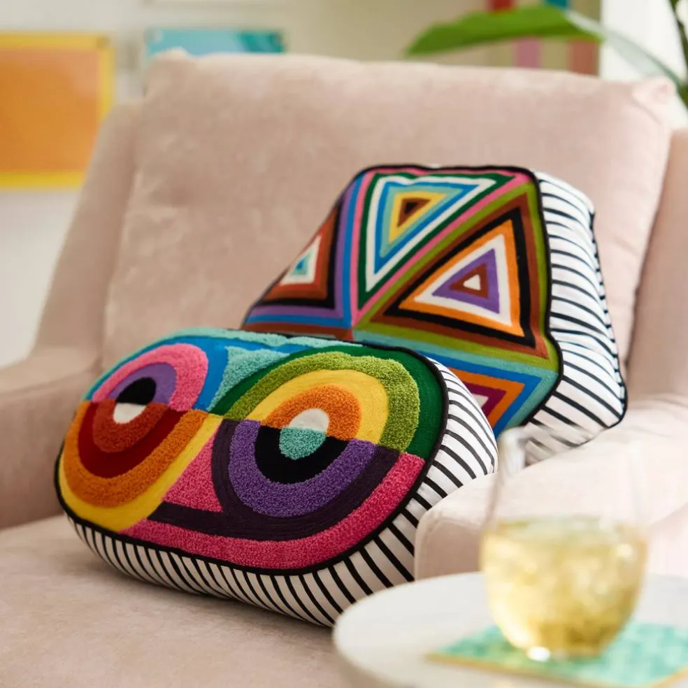 Jonathan Adler x Michaels 16" Embroidered Hexagon Pillow