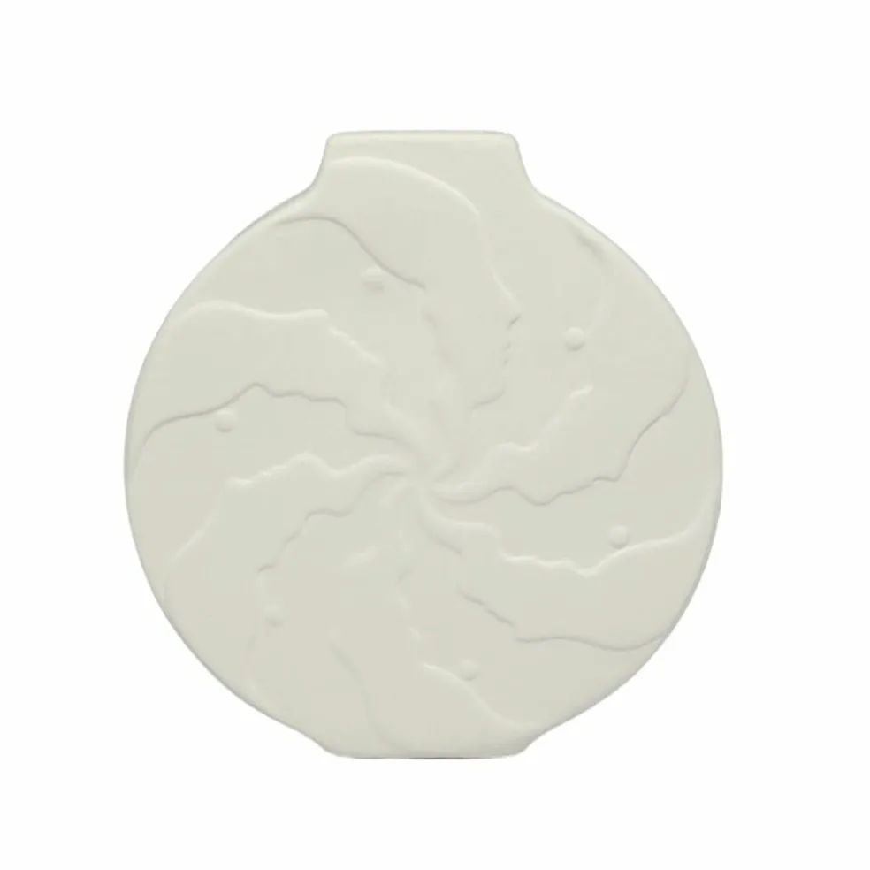 Jonathan Adler x Michaels 7.25" Embossed Faces DIY Round Ceramic Vase