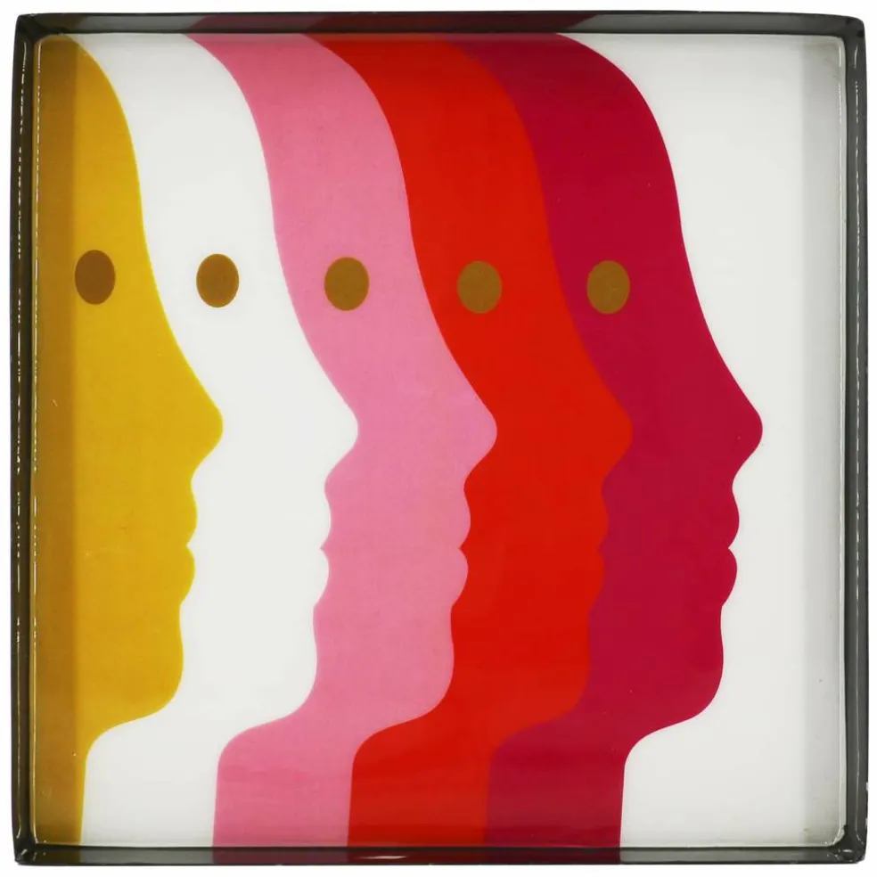 Jonathan Adler x Michaels 8" Faces Metal Tabletop Tray