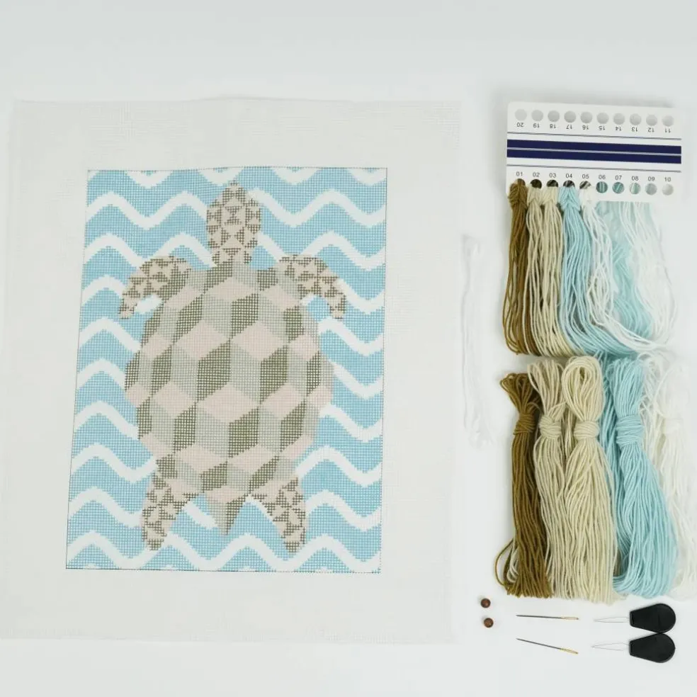 Jonathan Adler x Michaels Geometric Turtle Needlepoint Kit