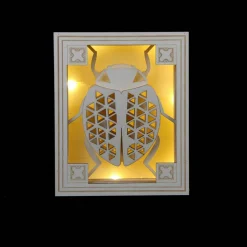 Jonathan Adler x Michaels 8.75" Geometric Beetle DIY LED Shadow Box Décor