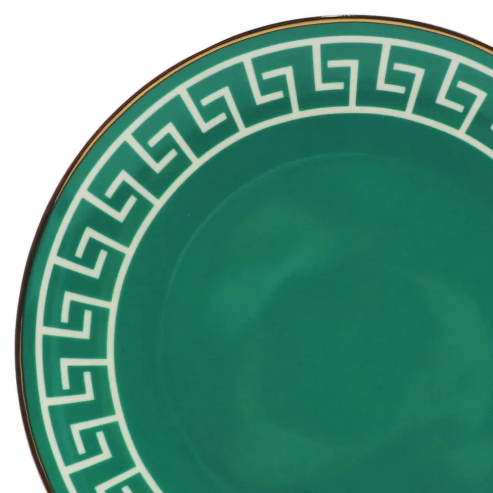 Jonathan Adler x Michaels 8" Green & White Labyrinth Ceramic Plate