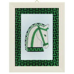 Jonathan Adler x Michaels 18.5" Green, Black & White Grecian Horse Wall Décor