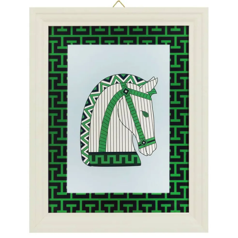 Jonathan Adler x Michaels 18.5" Green, Black & White Grecian Horse Wall Décor