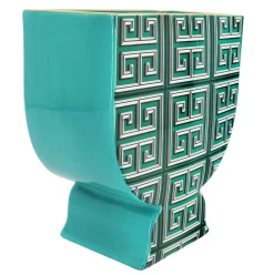 Jonathan Adler x Michaels 10" Green Greek Key Ceramic Vase