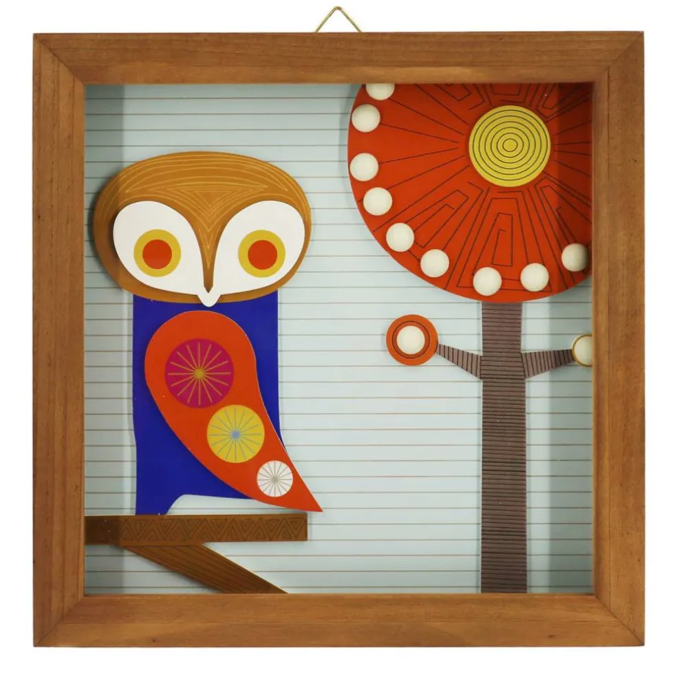Jonathan Adler x Michaels 12" Green & Orange Owl Wall Art