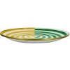 Jonathan Adler x Michaels 10" Green & Yellow Illusion Metal Plate