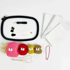 Jonathan Adler x Michaels Heart Glasses Punch Needle Case Kit